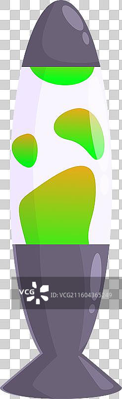 绿色的熔岩灯，白色背景图片素材