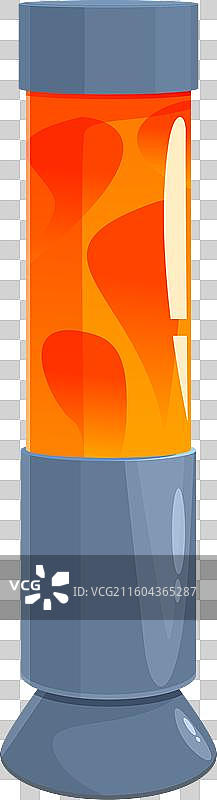 黑暗中发光的橙色熔岩灯图片素材