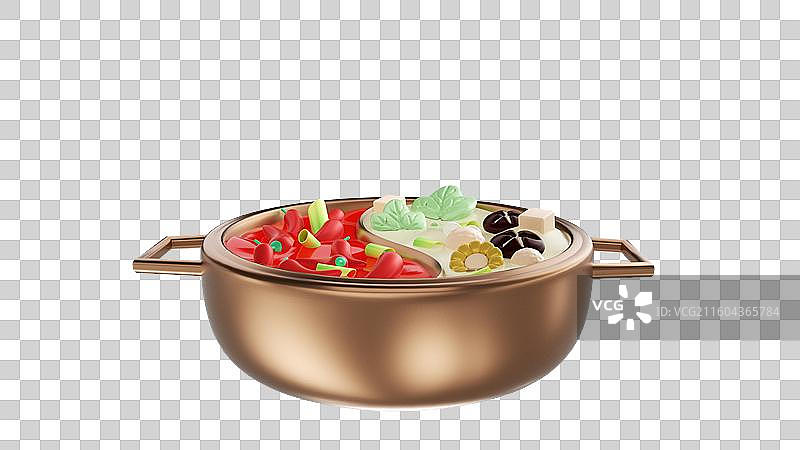 鸳鸯锅团圆火锅元素图片素材