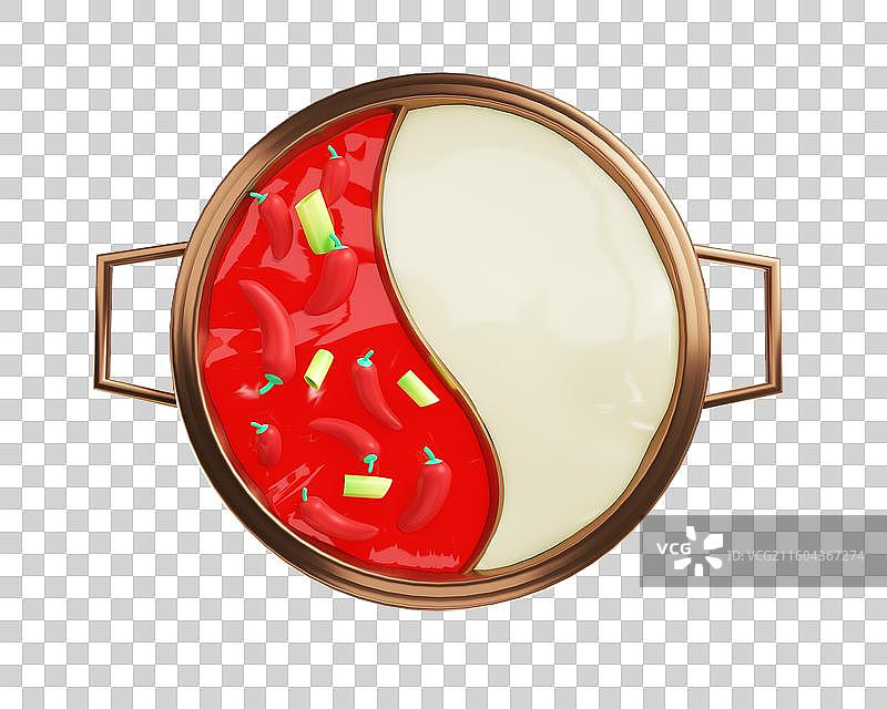 鸳鸯锅团圆火锅元素图片素材