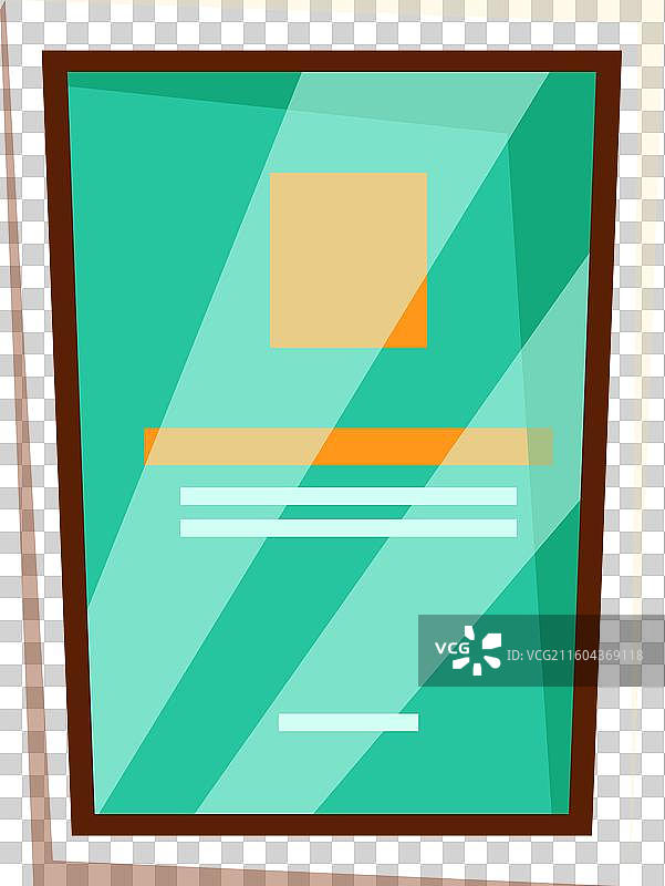 挂在墙上的木框空白证书图片素材