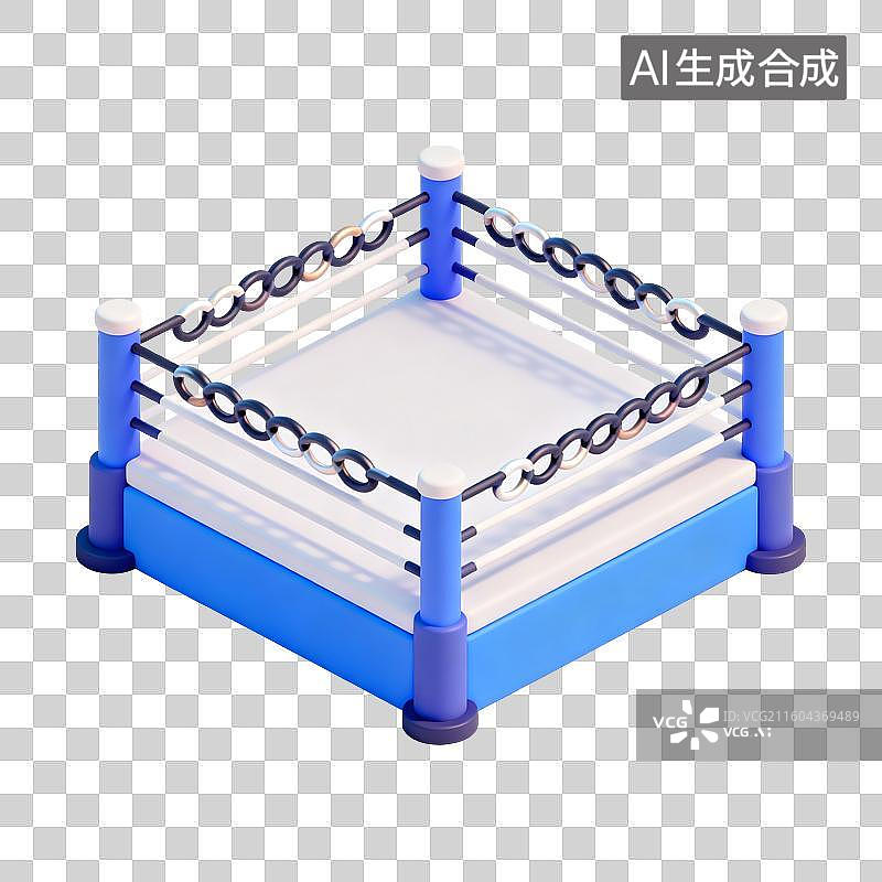 【AI数字艺术】拳击擂台插画图片素材