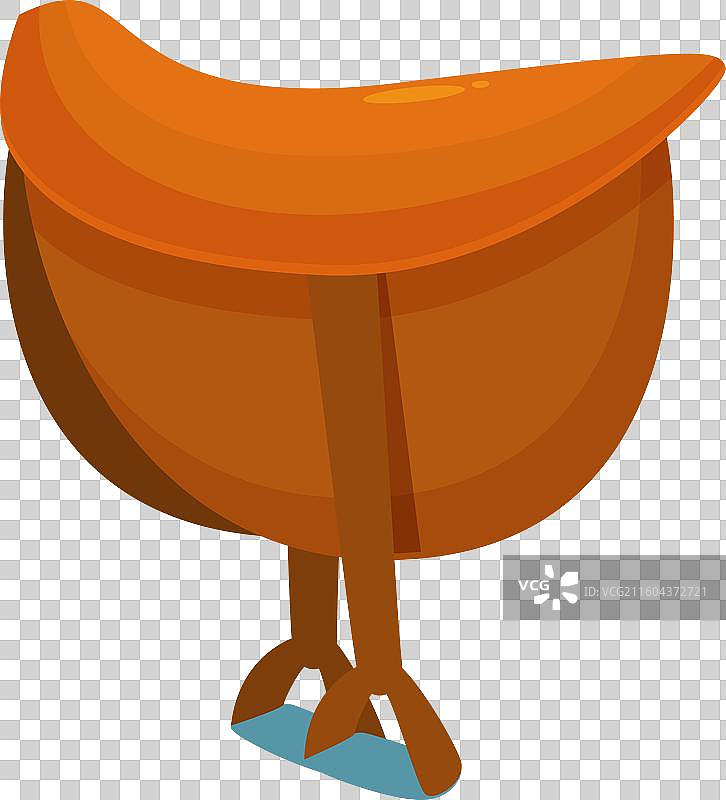 马鞍孤立地立在马镫上图片素材