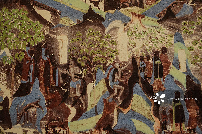 神秘 东方 艺术 敦煌 壁画 本生故事 佛陀 供养人图片素材