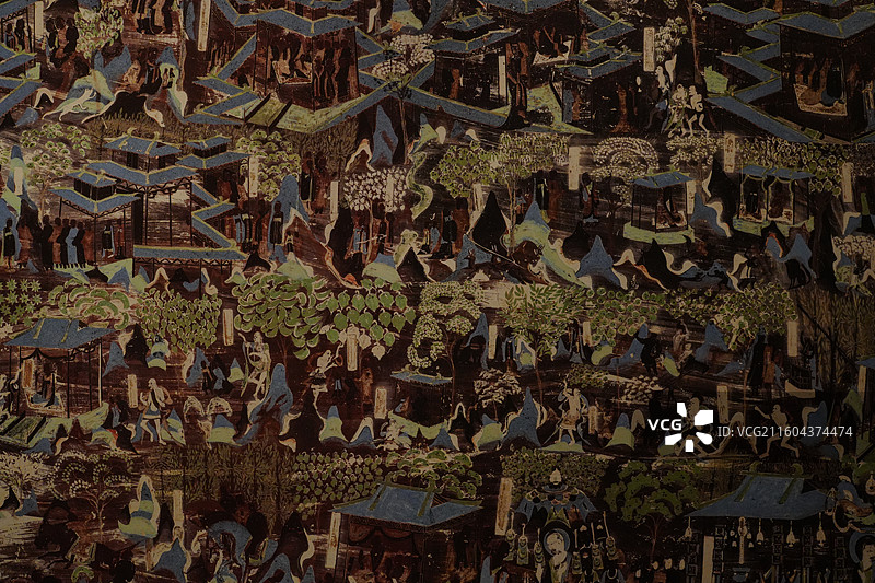 神秘 东方 艺术 敦煌 壁画 本生故事 佛陀 供养人图片素材