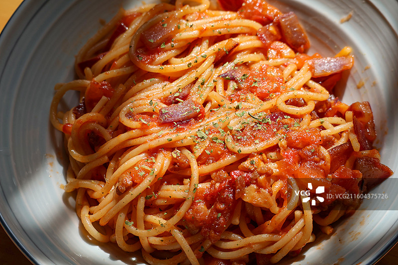 番茄肉酱意大利面图片素材