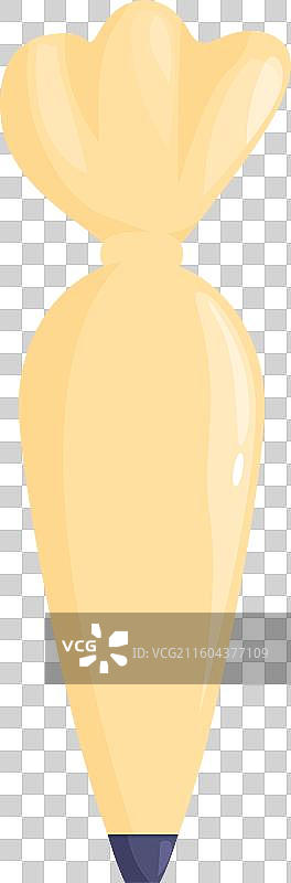 可重复使用的裱花袋正在挤出糖霜图片素材