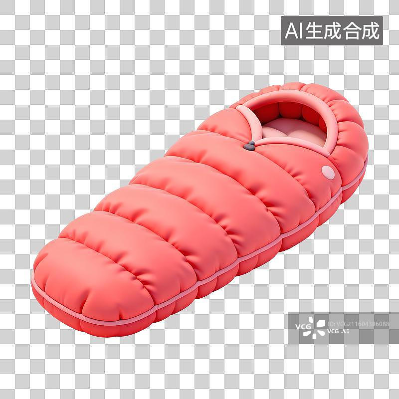 【AI数字艺术】羽绒睡袋插画图片素材