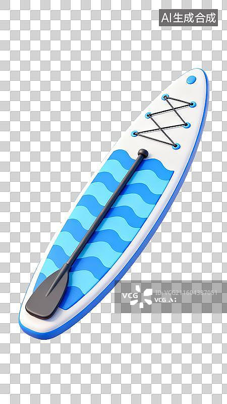 【AI数字艺术】水上桨板运动免抠元素图标图片素材