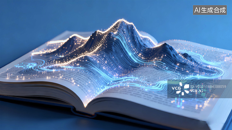 【AI数字艺术】科技传播人工智能书本传播知识图片素材
