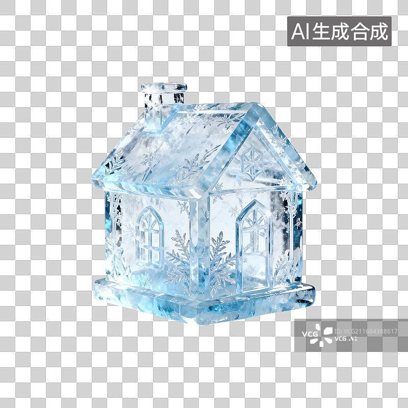 【AI数字艺术】冰房子-冰雪节图片素材