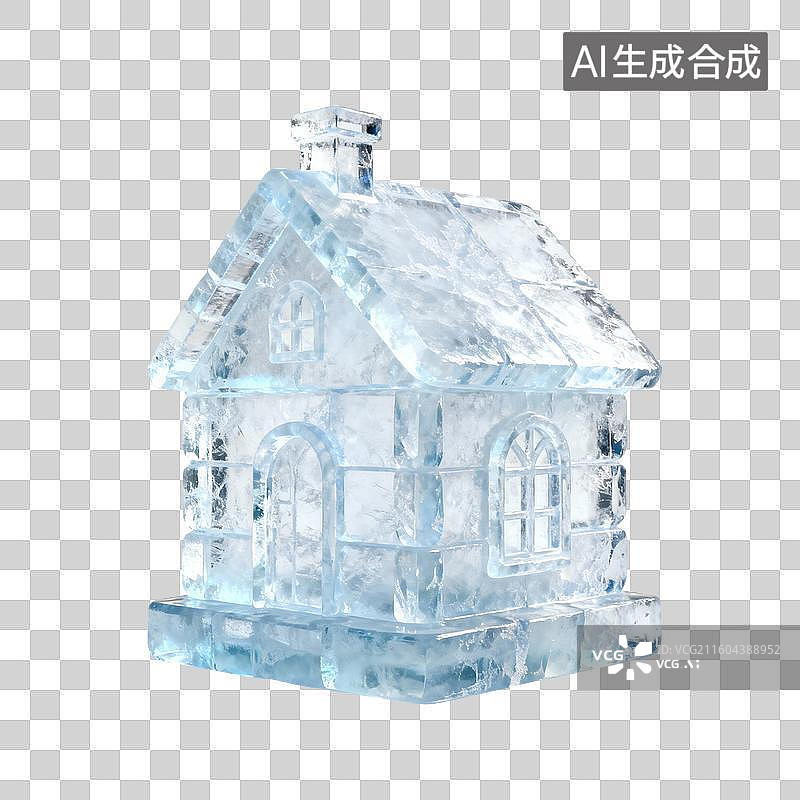 【AI数字艺术】冰房子-冰雪节图片素材