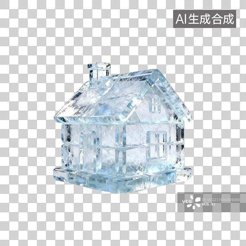 【AI数字艺术】冰房子-冰雪节图片素材