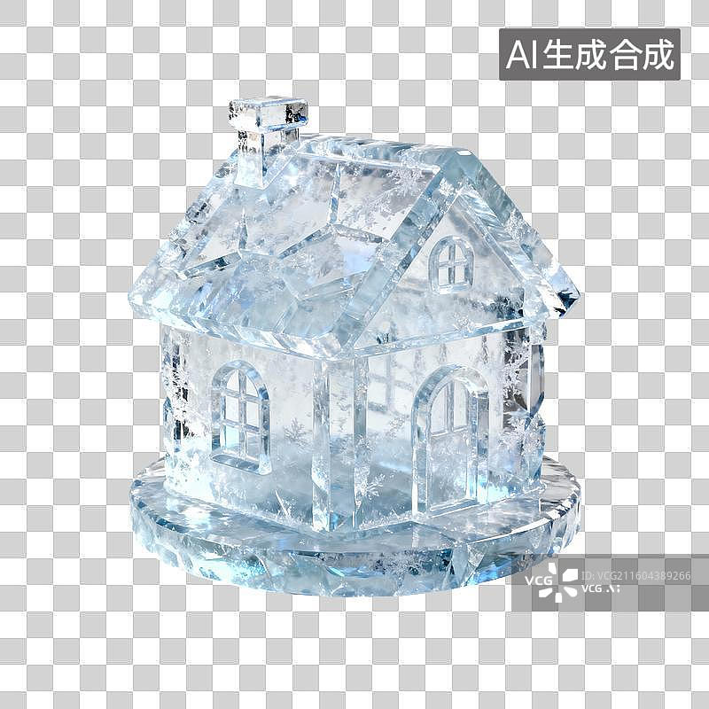 【AI数字艺术】冰房子-冰雪节图片素材