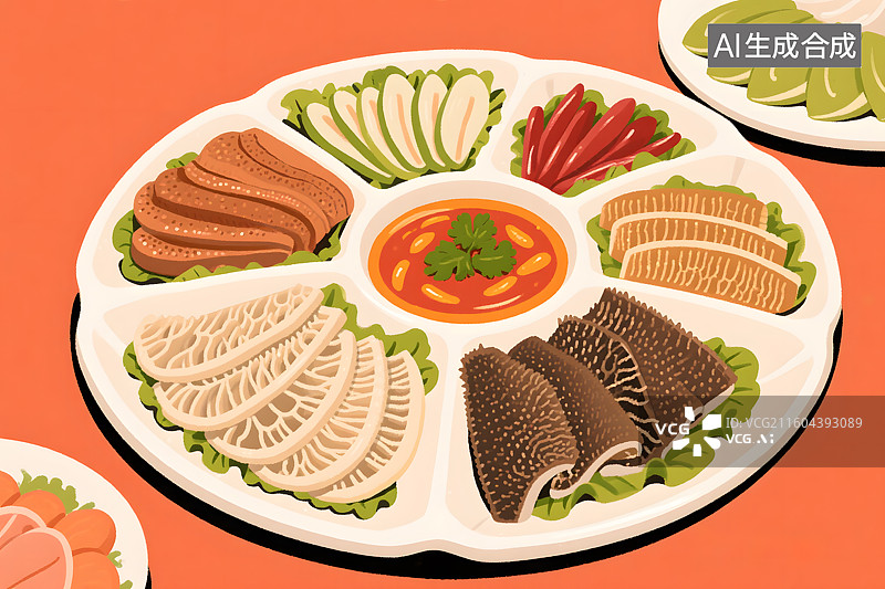 【AI数字艺术】火锅食材拼盘图片素材