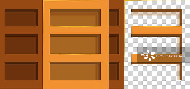 巨大的木制车库门正在关闭图片素材