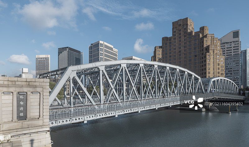 上海一条承载历史文化文明的生态之河——苏州河（吴淞江）图片素材