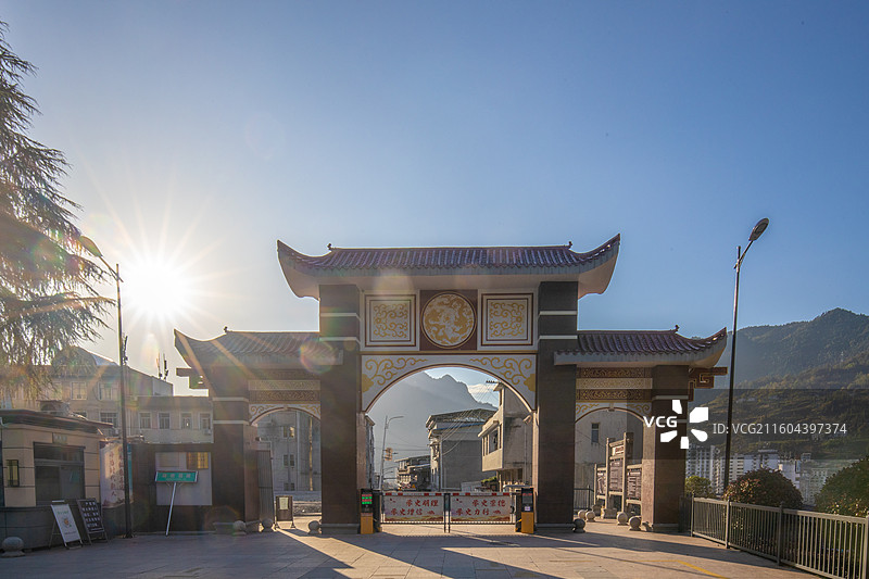 湖北恩施鹤峰县满山红景区、湘鄂边苏区革命烈士陵园图片素材