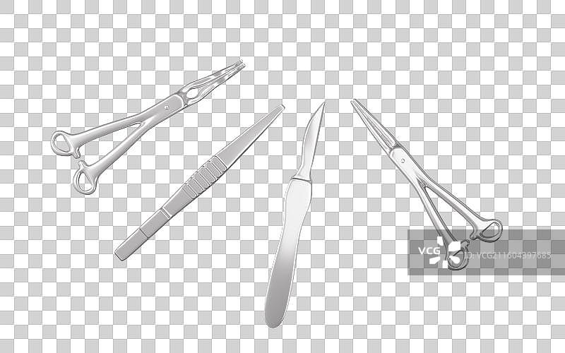 外科手术器具3D渲染图片素材