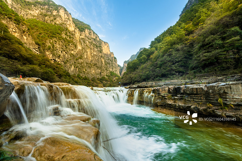 小壶口瀑布（山西陵川县红豆杉大峡谷）图片素材