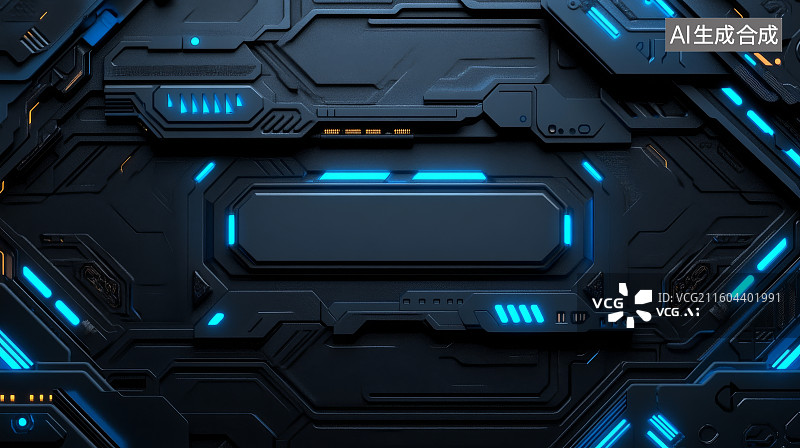 【AI数字艺术】科幻风格科技面板图片素材