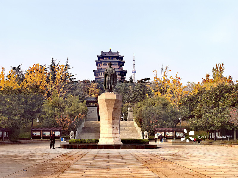 威海环翠楼公园图片素材