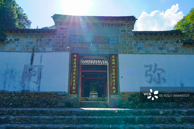 福建省南平市，浦城县，水北街，镇曹村，云峰禅林，云峰古寺图片素材