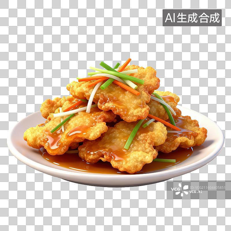 【AI数字艺术】锅包肉-东北菜图片素材