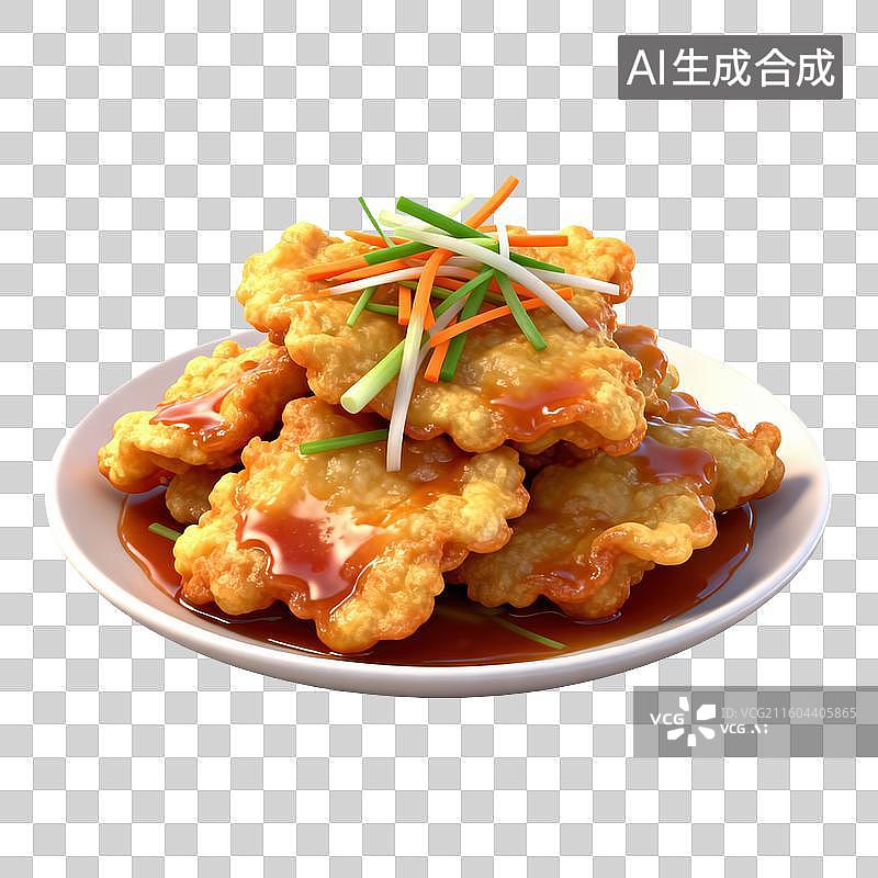 【AI数字艺术】锅包肉-东北菜图片素材