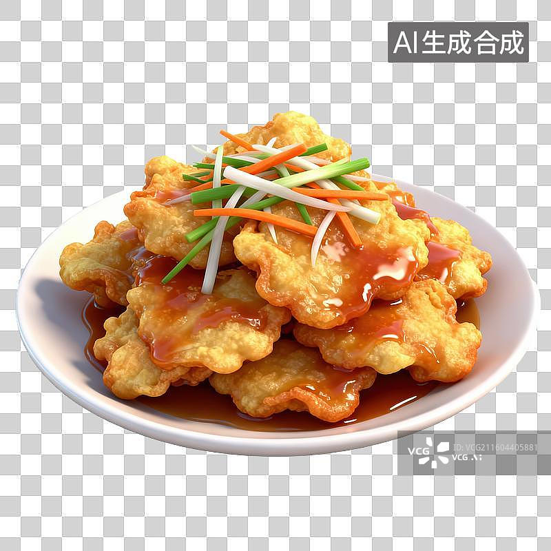 【AI数字艺术】锅包肉-东北菜图片素材