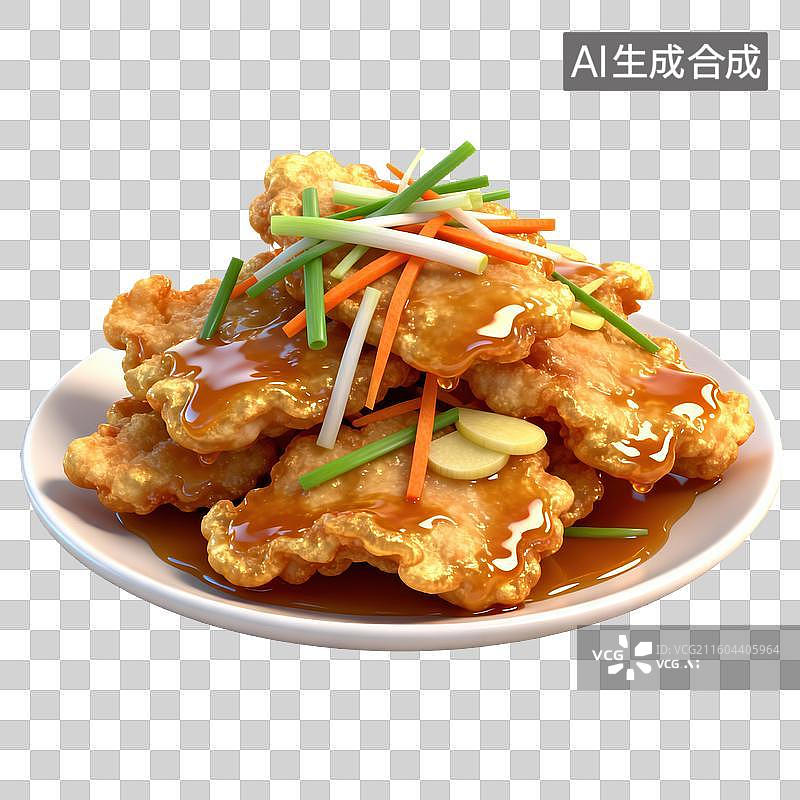 【AI数字艺术】锅包肉-东北菜图片素材