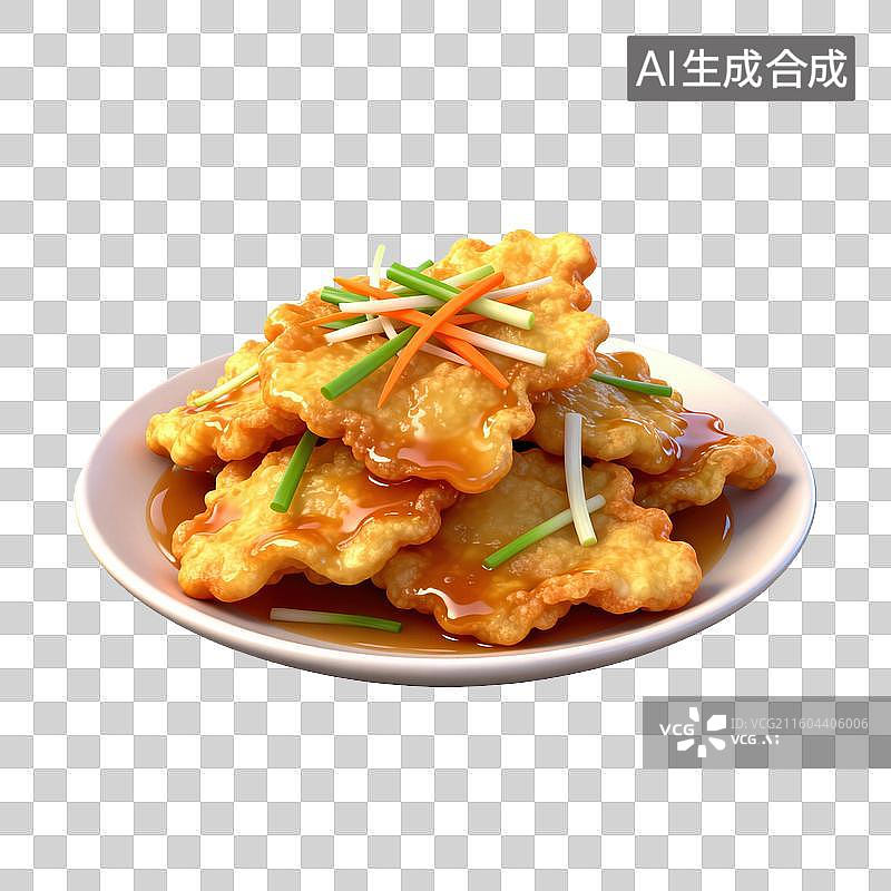 【AI数字艺术】锅包肉-东北菜图片素材