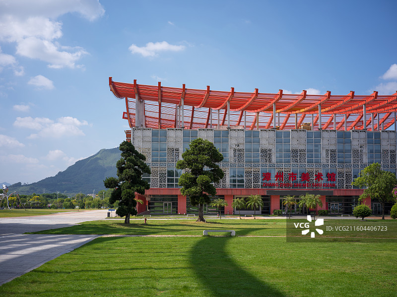 漳州三馆现代建筑与自然景观图片素材