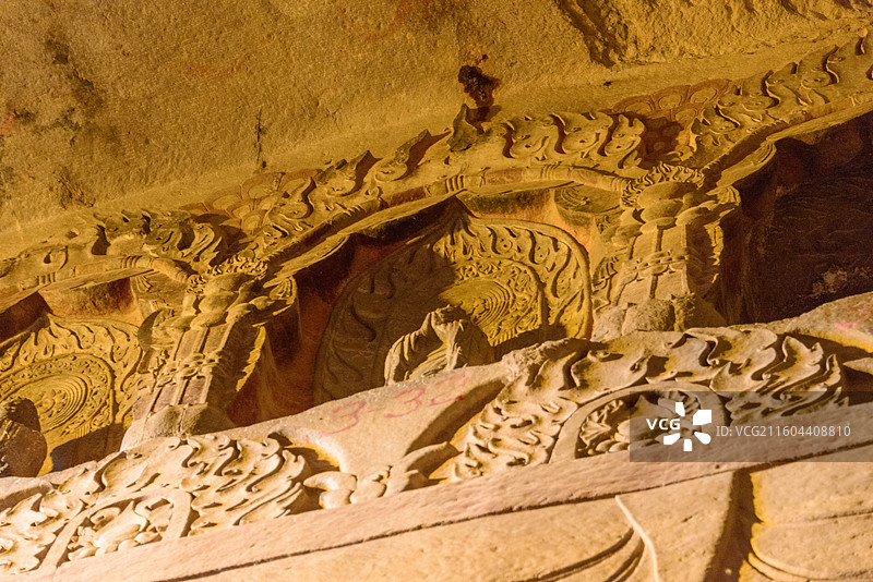 河北邯郸峰峰矿区北响堂山石窟图片素材