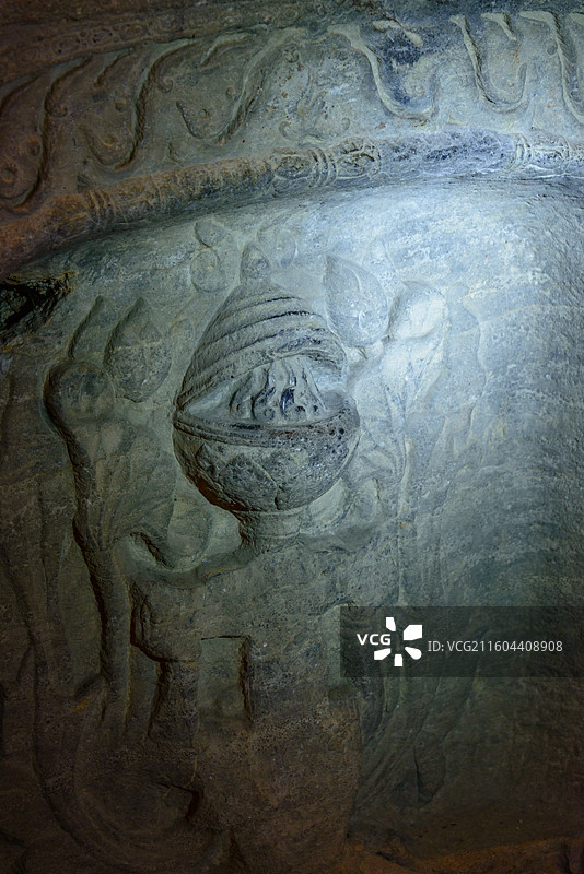 河北邯郸峰峰矿区北响堂山石窟图片素材