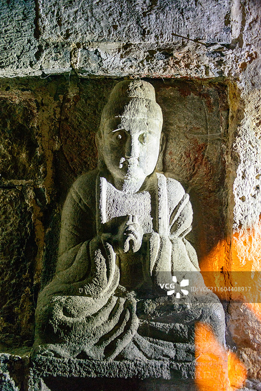 河北邯郸峰峰矿区北响堂山石窟图片素材