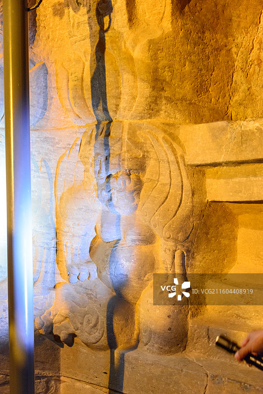 河北邯郸峰峰矿区北响堂山石窟图片素材