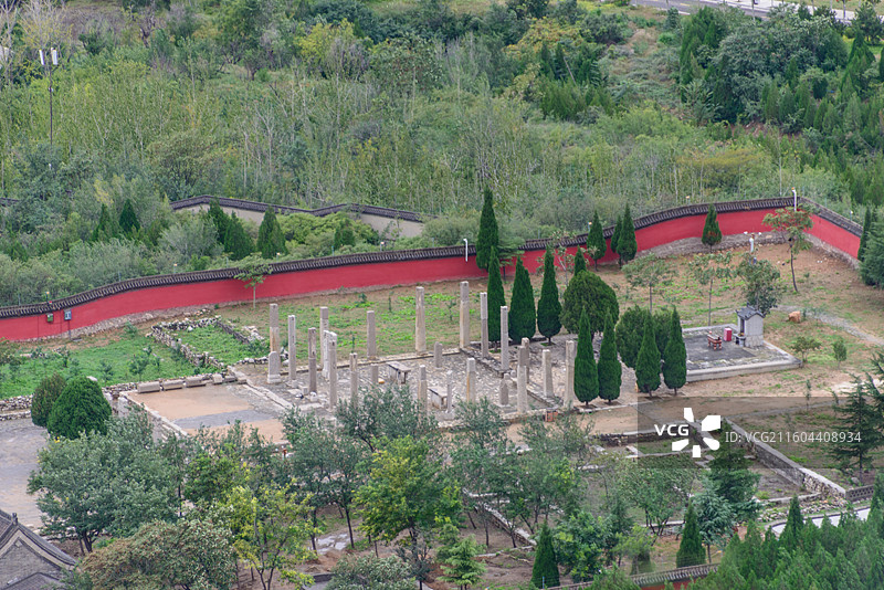 河北邯郸峰峰矿区北响堂山石窟常乐寺遗址图片素材