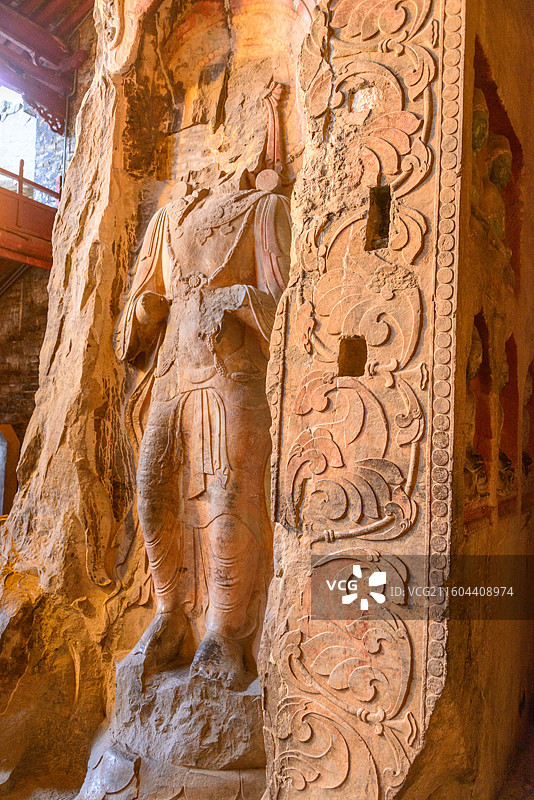 河北邯郸峰峰矿区北响堂山石窟图片素材