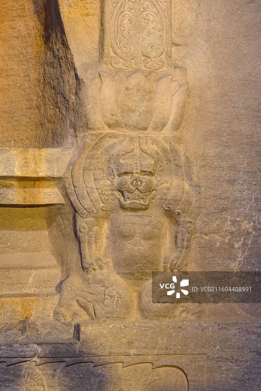 河北邯郸峰峰矿区北响堂山石窟图片素材