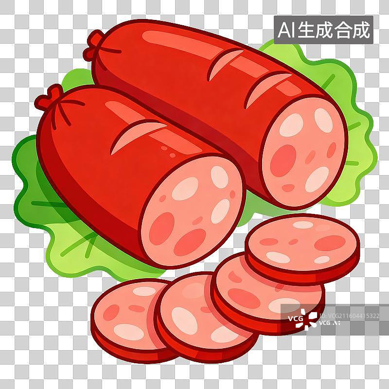 【AI数字艺术】哈尔滨红肠-东北菜图片素材