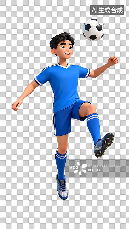 【AI数字艺术】免扣透明通道足球队员图片素材