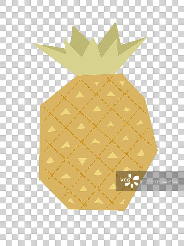 卡通手绘菠萝凤梨插画元素图片素材