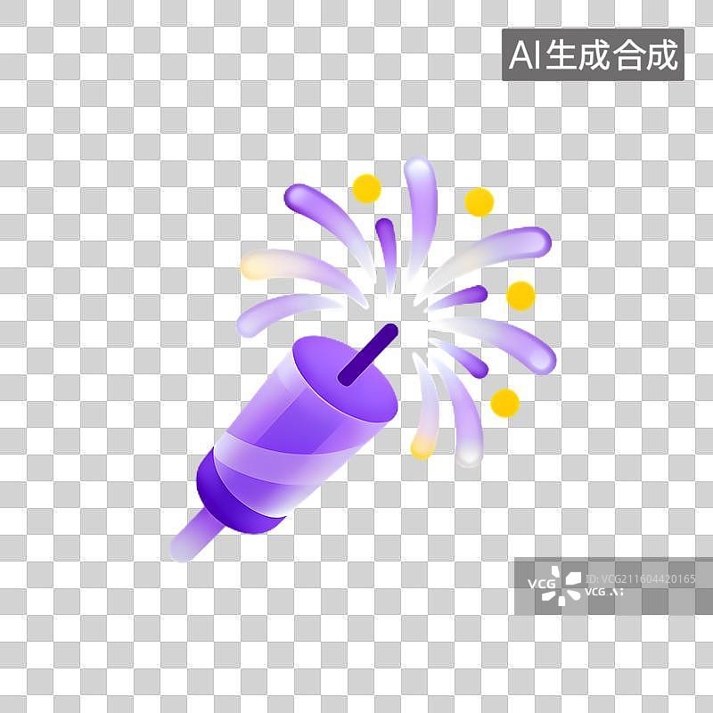 【AI数字艺术】彩色烟花庆祝图标图片素材