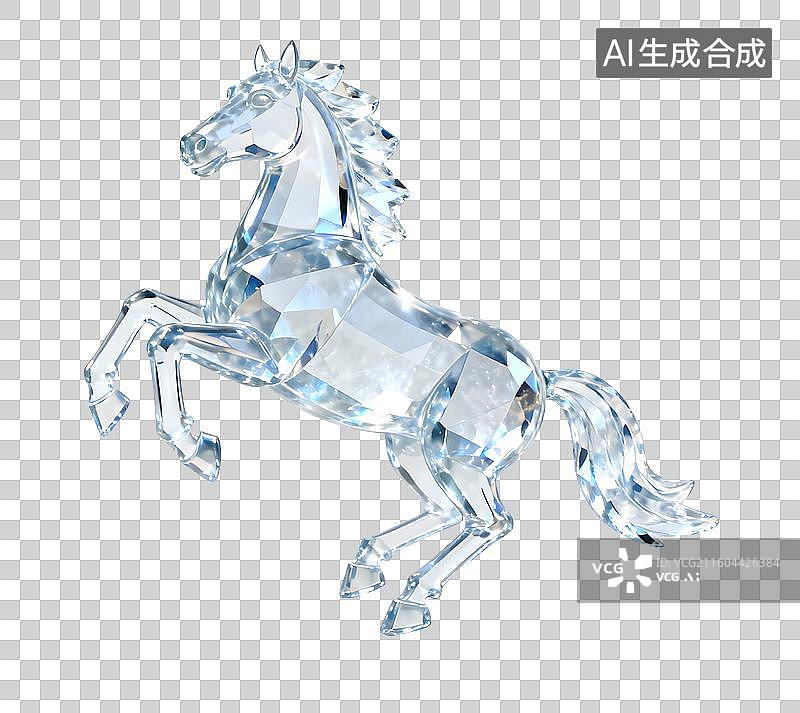 【AI数字艺术】马冰雕3D免抠元素图片素材