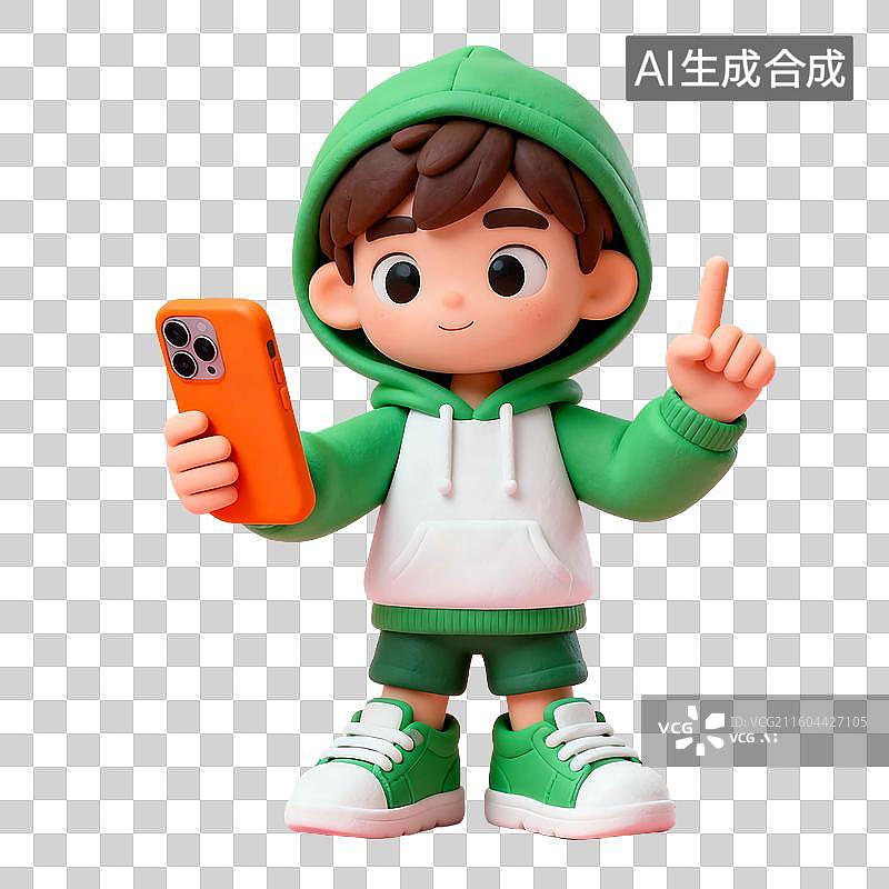 【AI数字艺术】3d电商风格时尚人物建模元素图片素材