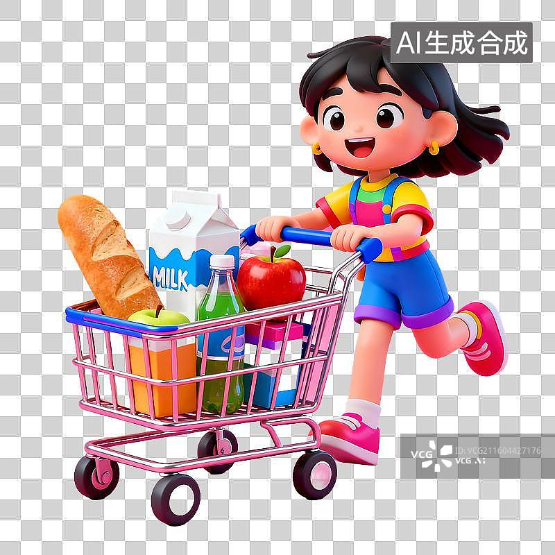 【AI数字艺术】3d电商风格时尚人物建模元素图片素材