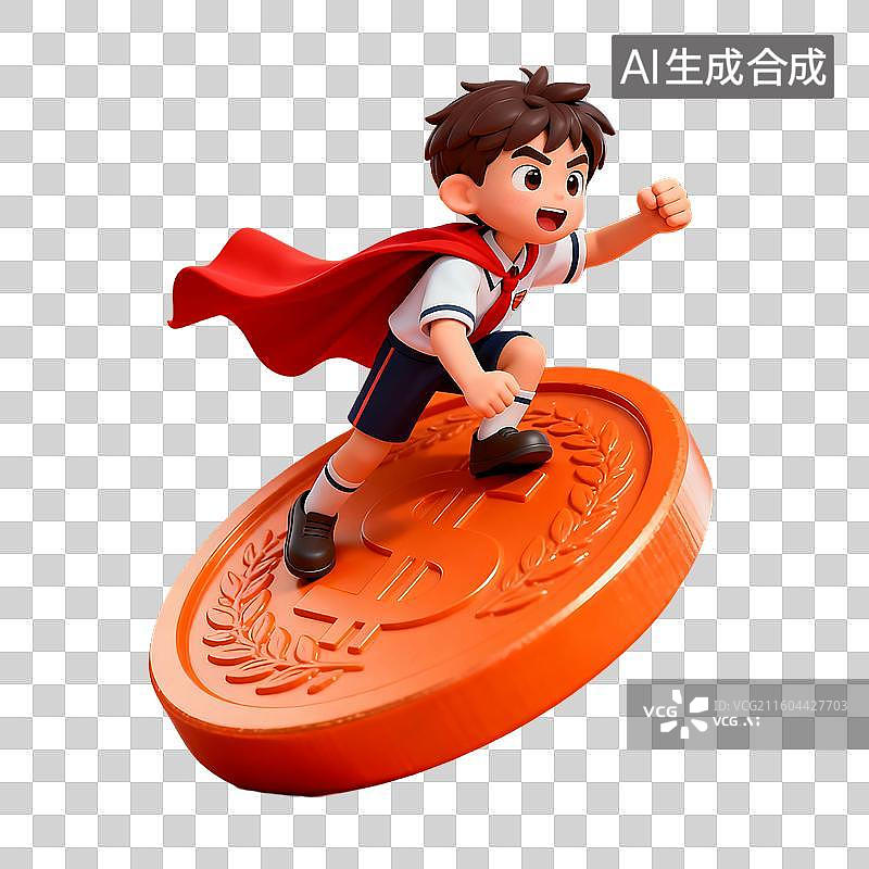 【AI数字艺术】3d电商风格时尚人物建模元素图片素材