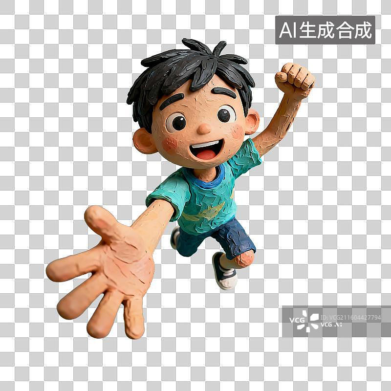 【AI数字艺术】3d电商风格时尚人物建模元素图片素材