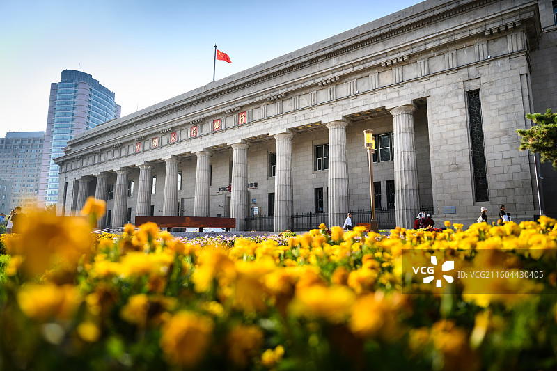 长春人民广场——伪满中央银行旧址图片素材